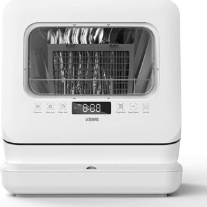 Countertop Dishwasher, Portable Dishwasher with 6L Water