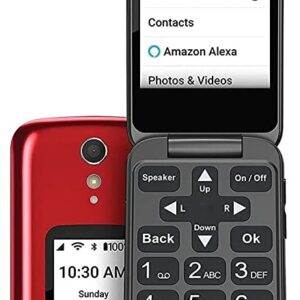 LIVELY Jitterbug Flip2 Cell Phone for Seniors - Red