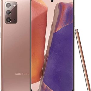 Samsung Galaxy Note 20 5G (128GB, 8GB) 6.7" AMOLED+, Snapdragon 865, Global 5G VoLTE (Fully Unlocked for AT&T, Verizon, Sprint, Metro) N981U (Mystic Bronze) (Renewed)